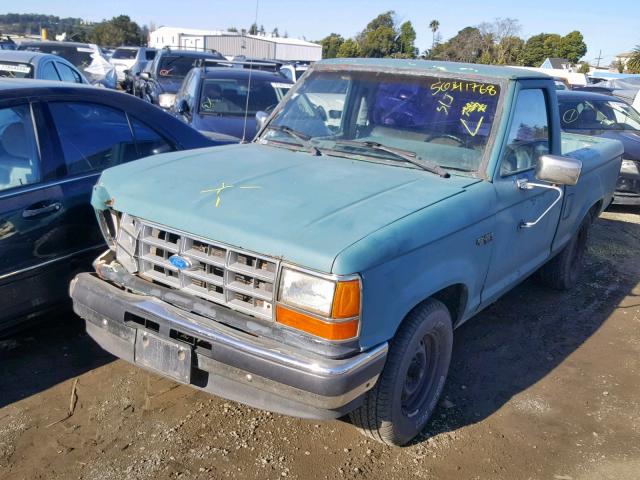 1FTCR10A2LUA81887 - 1990 FORD RANGER GREEN photo 2