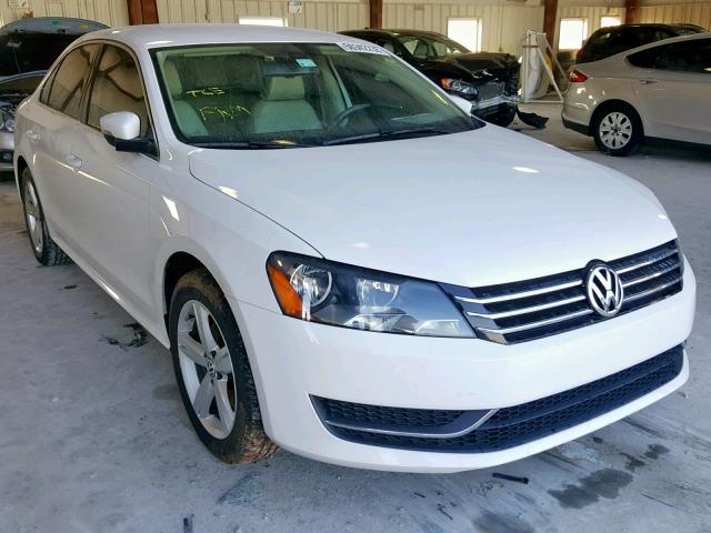 1VWBS7A31EC093926 - 2014 VOLKSWAGEN PASSAT SE WHITE photo 1