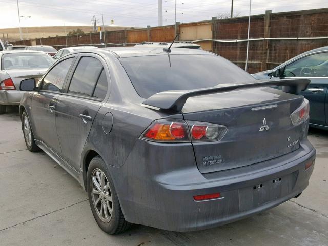 JA32U2FU2AU006300 - 2010 MITSUBISHI LANCER ES/ GRAY photo 3