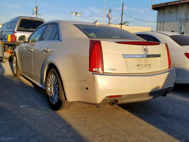 1G6DE5EGXA0141538 - 2010 CADILLAC CTS LUXURY CREAM photo 3