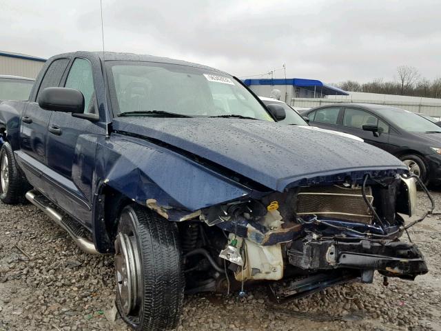 1D7HW48N06S641385 - 2006 DODGE DAKOTA QUA BLUE photo 1