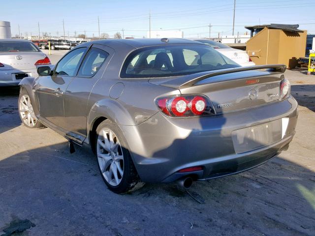 JM1FE17P990403380 - 2009 MAZDA RX8 GRAY photo 3