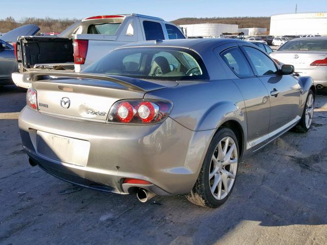 JM1FE17P990403380 - 2009 MAZDA RX8 GRAY photo 4