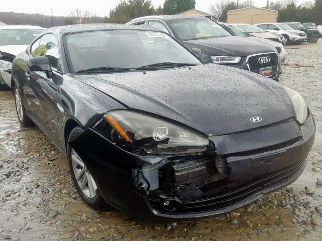 KMHHM66D88U295403 - 2008 HYUNDAI TIBURON GS BLACK photo 1