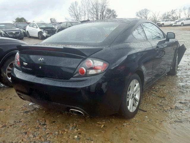 KMHHM66D88U295403 - 2008 HYUNDAI TIBURON GS BLACK photo 4