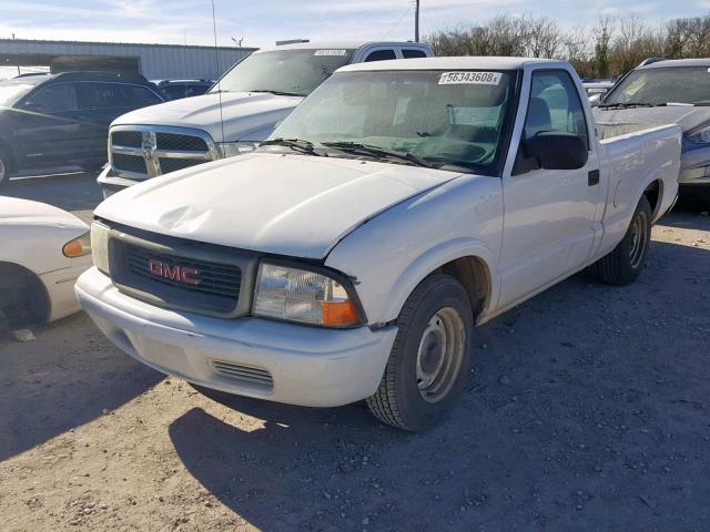 1GTCS145828170324 - 2002 GMC SONOMA WHITE photo 2