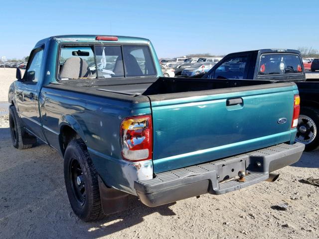 1FTYR10C2WUA40266 - 1998 FORD RANGER GREEN photo 3