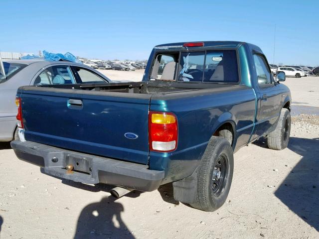 1FTYR10C2WUA40266 - 1998 FORD RANGER GREEN photo 4