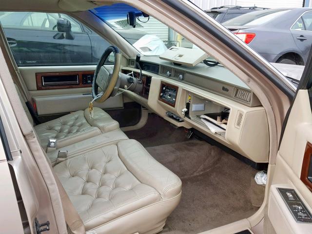 1G6CB53B4N4226630 - 1992 CADILLAC FLEETWOOD GOLD photo 5