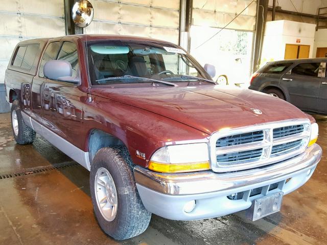 1B7GL22X0YS553646 - 2000 DODGE DAKOTA RED photo 1