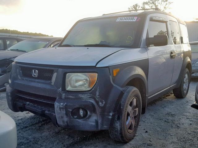 5J6YH18553L020226 - 2003 HONDA ELEMENT EX SILVER photo 2