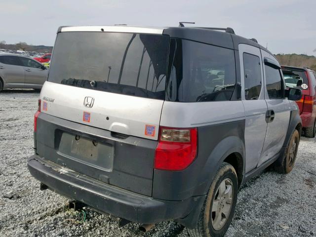 5J6YH18553L020226 - 2003 HONDA ELEMENT EX SILVER photo 4