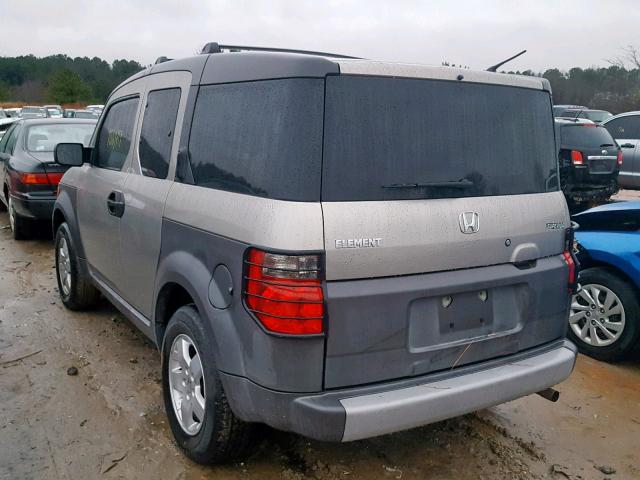 5J6YH18674L013062 - 2004 HONDA ELEMENT EX GRAY photo 3