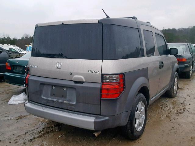 5J6YH18674L013062 - 2004 HONDA ELEMENT EX GRAY photo 4