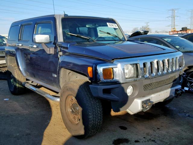 5GTEN13E888107324 - 2008 HUMMER H3 BLUE photo 1