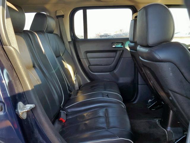 5GTEN13E888107324 - 2008 HUMMER H3 BLUE photo 6