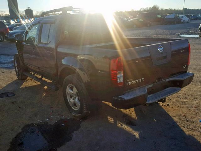 1N6AD07UX7C457583 - 2007 NISSAN FRONTIER C BLACK photo 3