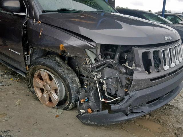 1C4NJCBA8FD156038 - 2015 JEEP COMPASS SP ნაცრისფერი ფოტო 9