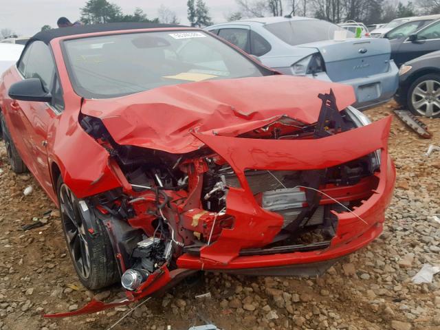 W04WJ3N55HG107488 - 2017 BUICK CASCADA SP RED photo 9