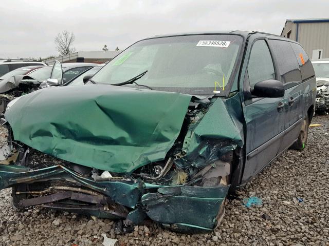 2FMZA51482BB20306 - 2002 FORD WINDSTAR L GREEN photo 2