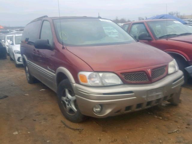 1GMDX03E22D286686 - 2002 PONTIAC MONTANA MAROON photo 1