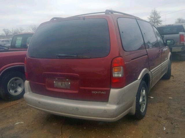 1GMDX03E22D286686 - 2002 PONTIAC MONTANA MAROON photo 4