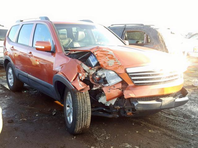 KNDJJ741195034011 - 2009 KIA BORREGO LX ORANGE photo 1