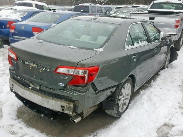 4T1BD1FK4CU014276 - 2012 TOYOTA CAMRY HYBR GREEN photo 4