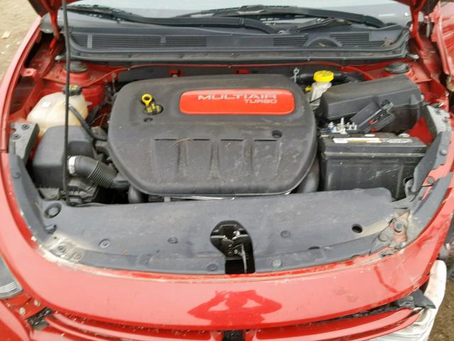 1C3CDFBHXDD699969 - 2013 DODGE DART SXT RED photo 7