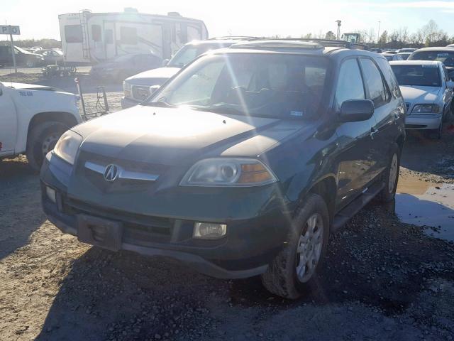 2HNYD18865H506596 - 2005 ACURA MDX TOURIN GREEN photo 2