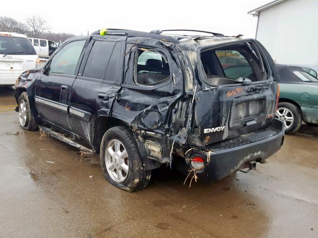 1GKDT13S642235948 - 2004 GMC ENVOY BLACK photo 3