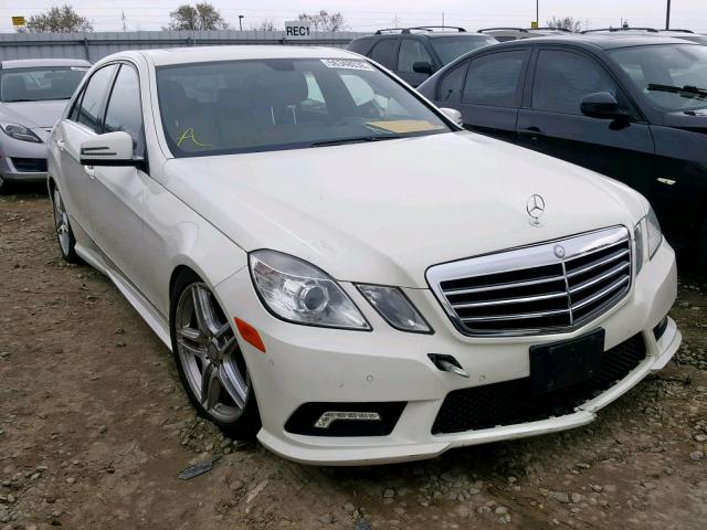 WDDHF7CB3BA277624 - 2011 MERCEDES-BENZ E 550 WHITE photo 1