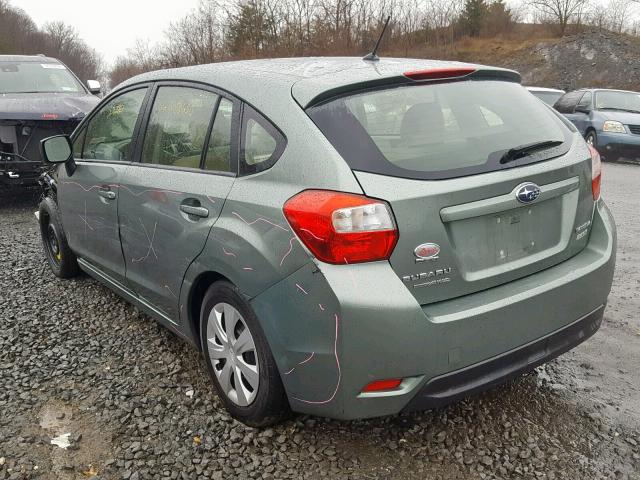 JF1GPAA65EG336055 - 2014 SUBARU IMPREZA BA GREEN photo 3