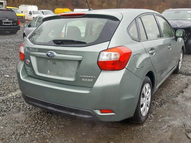 JF1GPAA65EG336055 - 2014 SUBARU IMPREZA BA GREEN photo 4