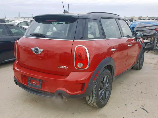 WMWZC3C59DWP20601 - 2013 MINI COOPER S C RED photo 4