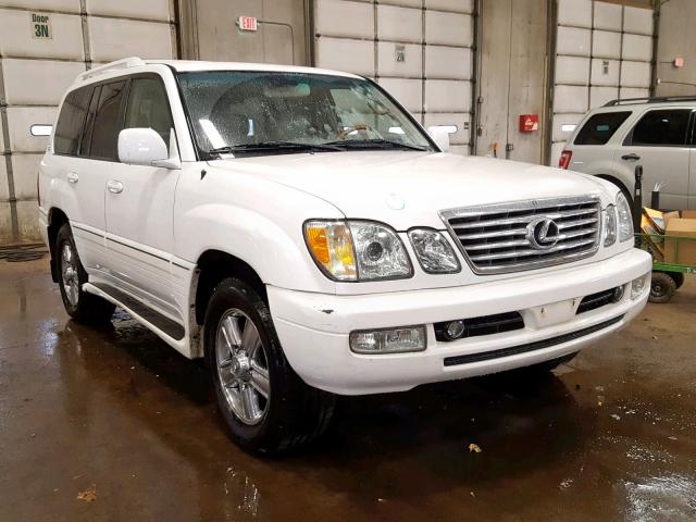 JTJHT00WX64003551 - 2006 LEXUS LX 470 WHITE photo 1