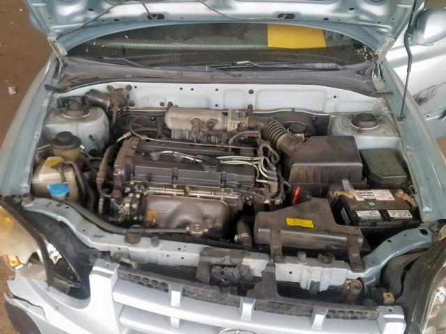 KMHCG45C55U628165 - 2005 HYUNDAI ACCENT GL SILVER photo 7