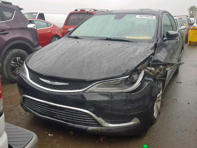 1C3CCCAB3FN692535 - 2015 CHRYSLER 200 LIMITE BLACK photo 2