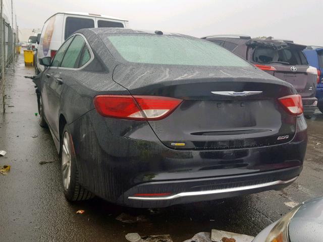 1C3CCCAB3FN692535 - 2015 CHRYSLER 200 LIMITE BLACK photo 3