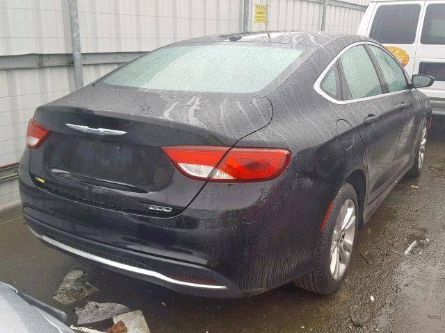 1C3CCCAB3FN692535 - 2015 CHRYSLER 200 LIMITE BLACK photo 4