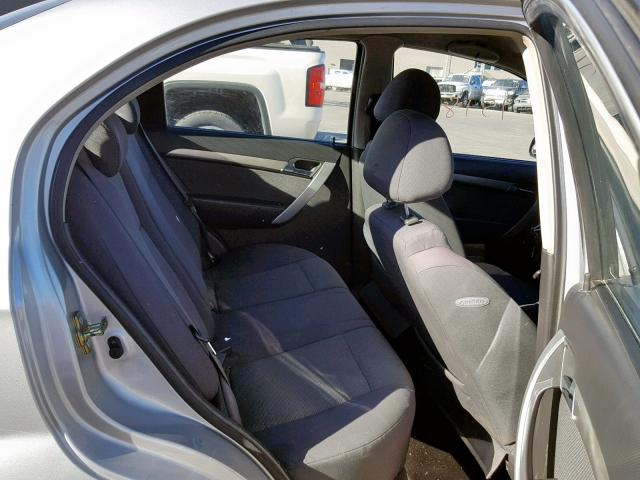 KL1TD56617B124018 - 2007 CHEVROLET AVEO BASE Күміс фото 6