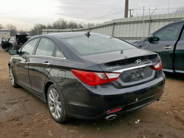 5NPEC4AC7DH707215 - 2013 HYUNDAI SONATA SE BLACK photo 3