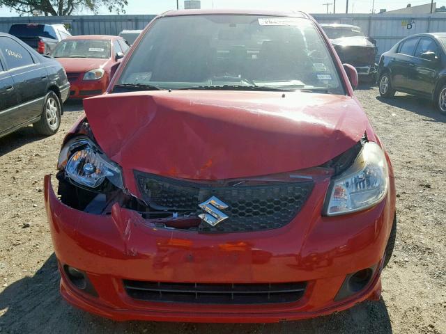 JS2YC417396200125 - 2009 SUZUKI SX4 TOURIN RED photo 7