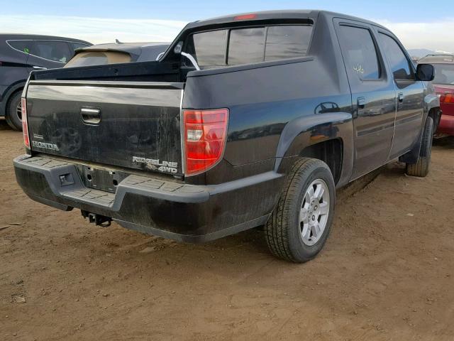 5FPYK1F46BB453354 - 2011 HONDA RIDGELINE BLACK photo 4