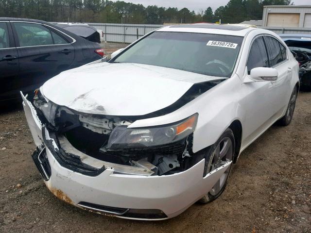 19UUA8F72DA011374 - 2013 ACURA TL ADVANCE WHITE photo 2