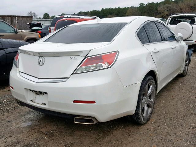 19UUA8F72DA011374 - 2013 ACURA TL ADVANCE WHITE photo 4