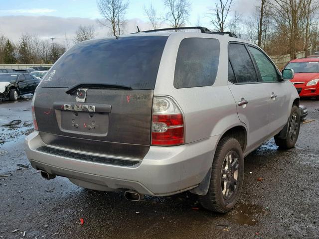 2HNYD18846H523933 - 2006 ACURA MDX TOURIN SILVER photo 4