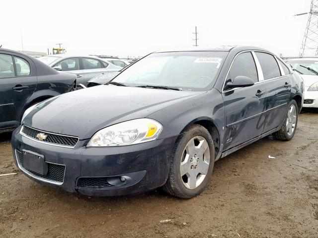 2G1WD58CX79324978 - 2007 CHEVROLET IMPALA SUP შავი ფოტო 2