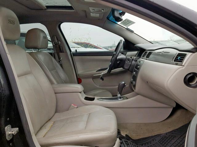 2G1WD58CX79324978 - 2007 CHEVROLET IMPALA SUP შავი ფოტო 5