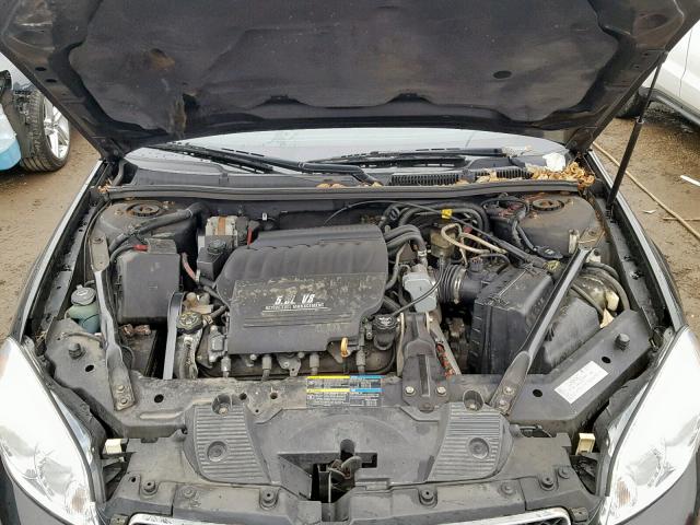 2G1WD58CX79324978 - 2007 CHEVROLET IMPALA SUP შავი ფოტო 7